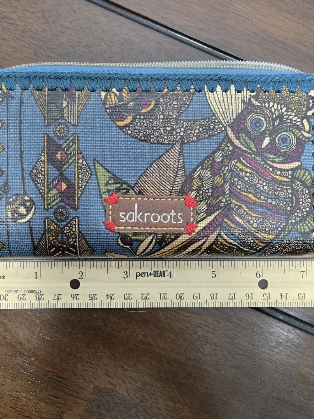 Sakroots Blue Owl Wallet